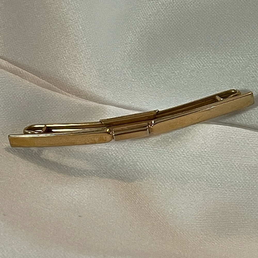 Vintage Swank 10 KTGP Gold Collar or Tie Clip